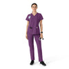 Carhartt Force Essentials Women's V-Neck Scrub Top - Eggplant scrub set