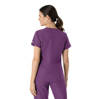 Carhartt Force Essentials Women's V-Neck Scrub Top - Eggplant back