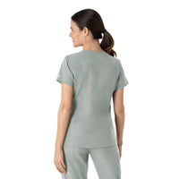 Carhartt Force Essentials Women's V-Neck Scrub Top - Grey back