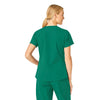 Force Essentials Women's V-Neck Scrub Top Hunter back view