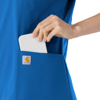 Carhartt Force Essentials Women's V-Neck Scrub Top - Royal pocket