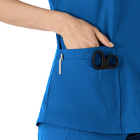 Carhartt Force Essentials Women's V-Neck Scrub Top - Royal scissor pocket