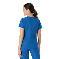 Carhartt Force Essentials Women's V-Neck Scrub Top - Royal back