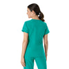 Carhartt Force Essentials Women's V-Neck Scrub Top - Teal Blue back