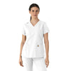 Carhartt Force Essentials Women's V-Neck Scrub Top - White