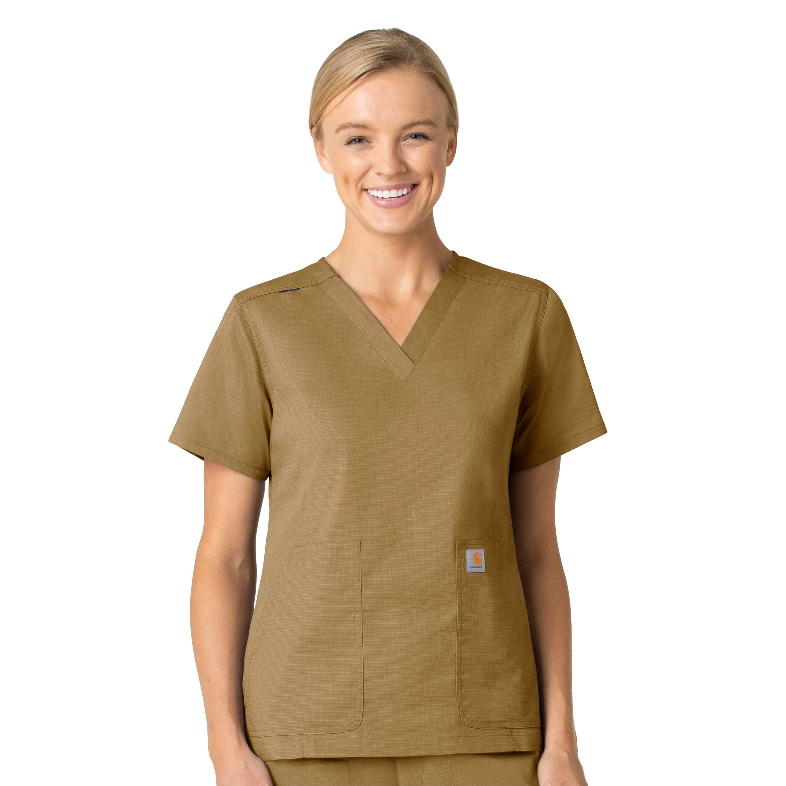 Khaki hot sale scrub jacket