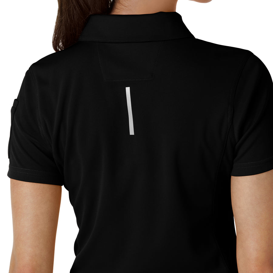Carhartt Rugged Flex RSCU Women's Lightweight Short Sleeve Polo Scrub Top - Black