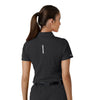 Rugged Flex RSCU Women's Lightweight Short Sleeve Polo Scrub Top Pewter back view