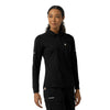 Rugged Flex RSCU Women's Heavyweight Long Sleeve Polo Scrub Top Black