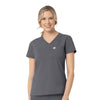 Rugged Flex Peak Women's Tuck-In Scrub Top Pewter