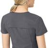 Rugged Flex Peak Women's Tuck-In Scrub Top Pewter back detail