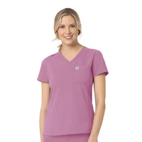 Rugged Flex Peak Women's Tuck-In Scrub Top Thistle