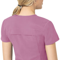 Rugged Flex Peak Women's Tuck-In Scrub Top Thistle back detail