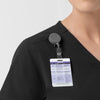 Rugged Flex FLD Women's Tuck-in Scrub Top Black side detail 2