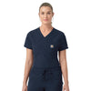 Rugged Flex FLD Women's Tuck-in Scrub Top Navy