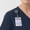 Rugged Flex FLD Women's Tuck-in Scrub Top Navy side detail 2