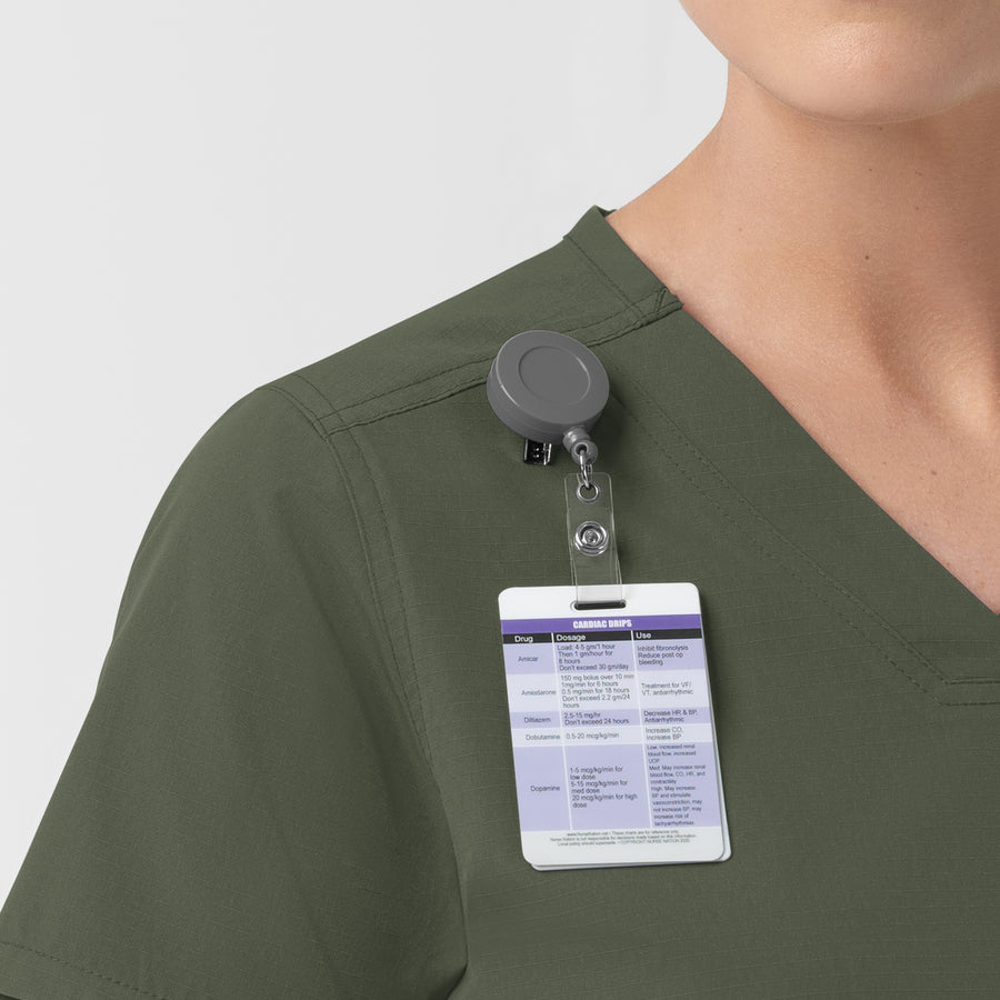 Carhartt Rugged Flex FLD Women's Tuck-in Scrub Top - Olive