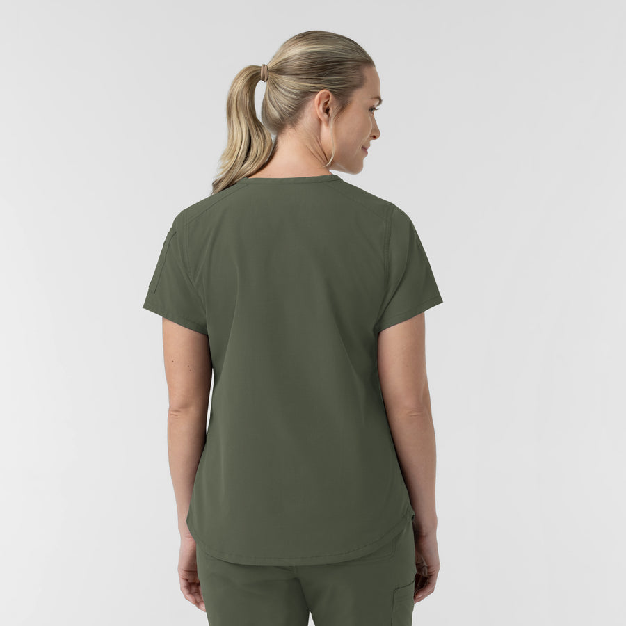 Carhartt Rugged Flex FLD Women's Tuck-in Scrub Top - Olive