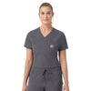 Rugged Flex FLD Women's Tuck-in Scrub Top Pewter