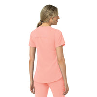 Rugged Flex Peak Women's 4-Pocket V-Neck Scrub Top Sorbet back view