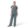 Rugged Flex FLD Women's V-Neck Scrub Top Rolling Thunder full scrub set