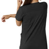 Carhartt Force Essentials Women's V-Neck Knit Panel Scrub Top - Black