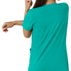 Carhartt Force Essentials Women's V-Neck Knit Panel Scrub Top - Teal