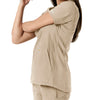 Carhartt Force Essentials Women's Notch Neck Tunic Knit Panel Scrub Top - Khaki