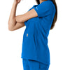 Carhartt Force Essentials Women's Notch Neck Tunic Knit Panel Scrub Top - Royal