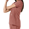 Carhartt Force Essentials Women's Notch Neck Tunic Knit Panel Scrub Top - Wildrose