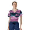 Carhartt Prints Women's Tuck-In Print Scrub Top Peaceful Pastures Thistle