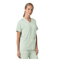 Carhartt Force Cross-Flex Women's Oversized V-Neck Scrub Top - Big Sky side view