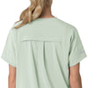 Carhartt Force Cross-Flex Women's Oversized V-Neck Scrub Top - Big Sky back detail