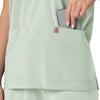 Carhartt Force Cross-Flex Women's Oversized V-Neck Scrub Top - Big Sky left pocket