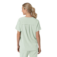 Carhartt Force Cross-Flex Women's Oversized V-Neck Scrub Top - Big Sky back