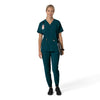 Force Cross-Flex Women's Oversized V-Neck Scrub Top Caribbean full scrub set