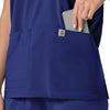 Carhartt Force Cross-Flex Women's Oversized V-Neck Scrub Top - Galaxy Blue