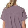 Force Cross-Flex Women's Oversized V-Neck Scrub Top Lavender Mist side detail 2