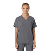 Force Cross-Flex Women's Oversized V-Neck Scrub Top Pewter