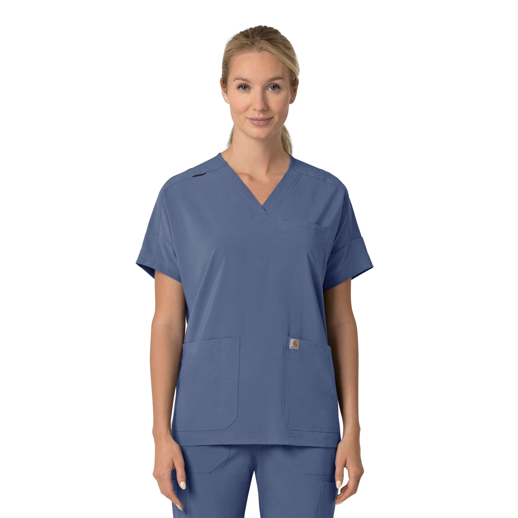 Force Cross-Flex Women's Oversized V-Neck Scrub Top Riverside