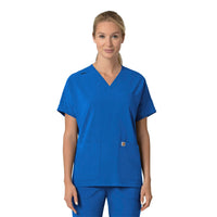 Force Cross-Flex Women's Oversized V-Neck Scrub Top Royal