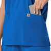 Carhartt Force Cross-Flex Women's Oversized V-Neck Scrub Top - Royal