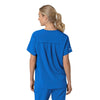 Force Cross-Flex Women's Oversized V-Neck Scrub Top Royal back view