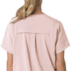 Carhartt Force Cross-Flex Women's Oversized V-Neck Scrub Top - Soft Rose back detail