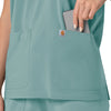 Carhartt Force Cross-Flex Women's Oversized V-Neck Scrub Top - Summer Blue