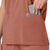 Carhartt Force Cross-Flex Women's Oversized V-Neck Scrub Top - Wildrose