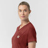 Carhartt Force Cross-Flex Knit Women's V-Neck Scrub Top - Amber Terrain