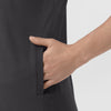 Force Cross-Flex Knit Women's V-Neck Scrub Top Pewter side detail 1