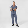 Carhartt Cross-Flex Women's Flex Panel V-Neck Scrub Top - Approaching Storm