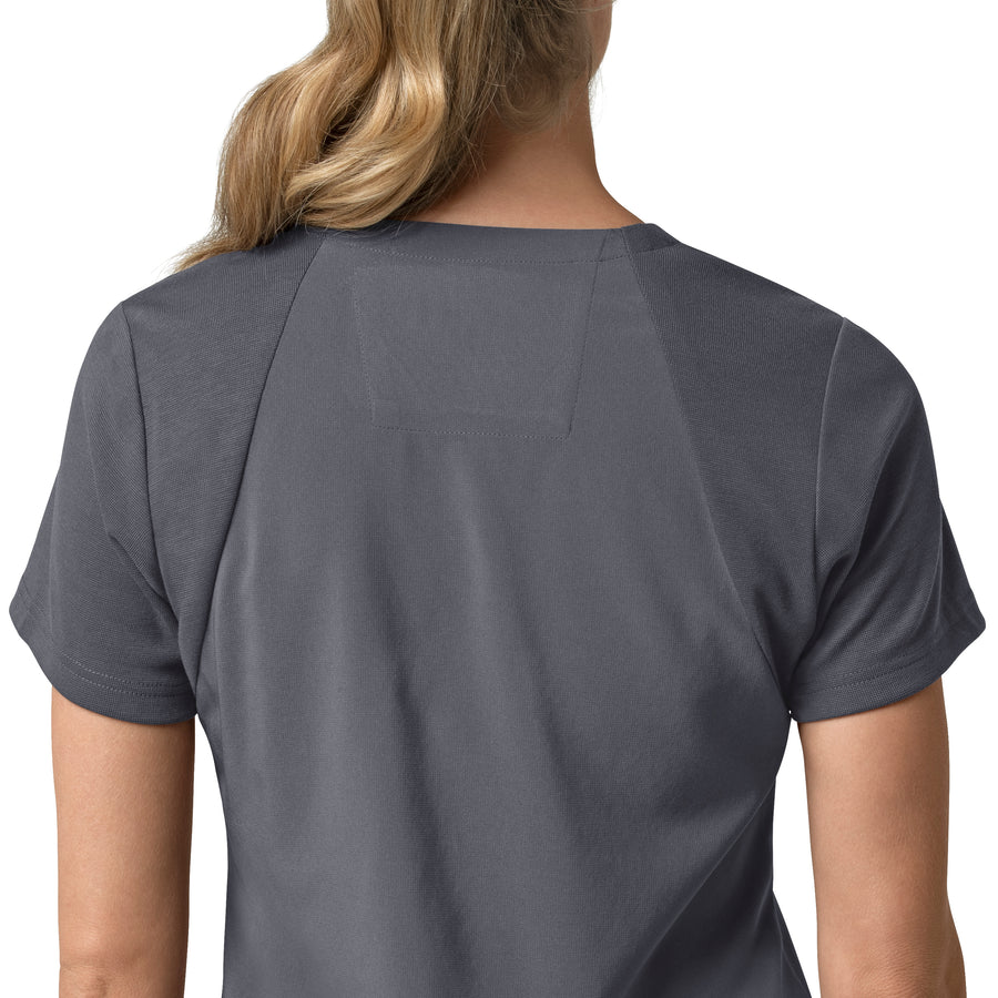 Carhartt Cross-Flex Women's Flex Panel V-Neck Scrub Top - Approaching Storm